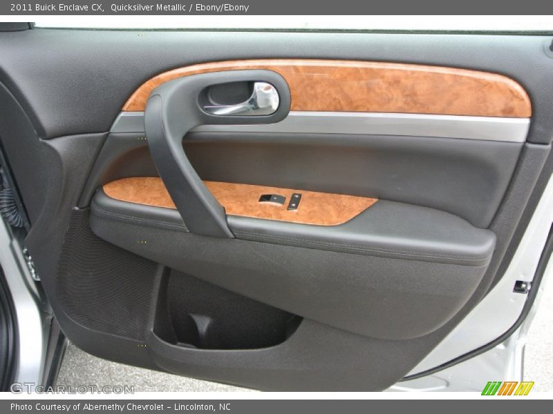 Quicksilver Metallic / Ebony/Ebony 2011 Buick Enclave CX