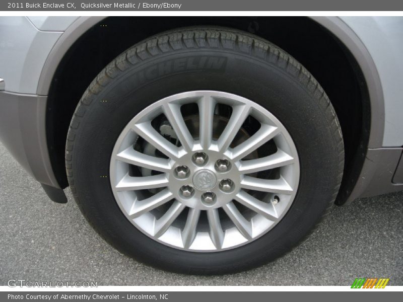 Quicksilver Metallic / Ebony/Ebony 2011 Buick Enclave CX