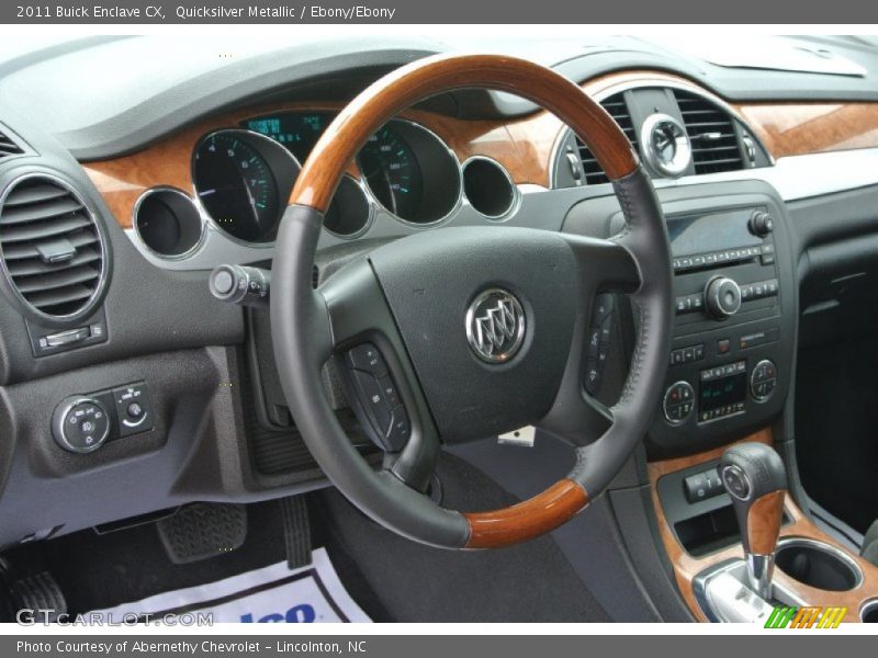 Quicksilver Metallic / Ebony/Ebony 2011 Buick Enclave CX