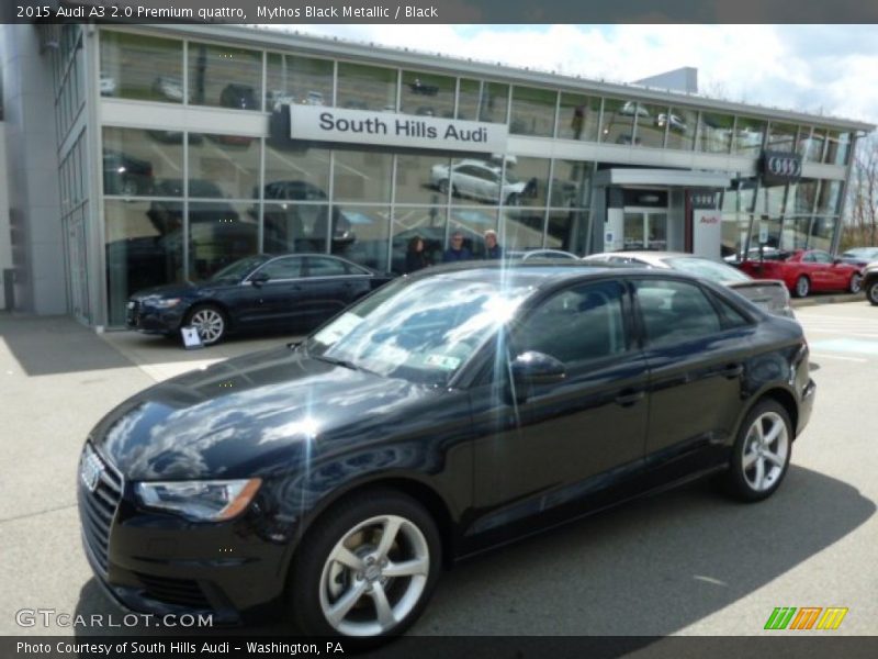Mythos Black Metallic / Black 2015 Audi A3 2.0 Premium quattro