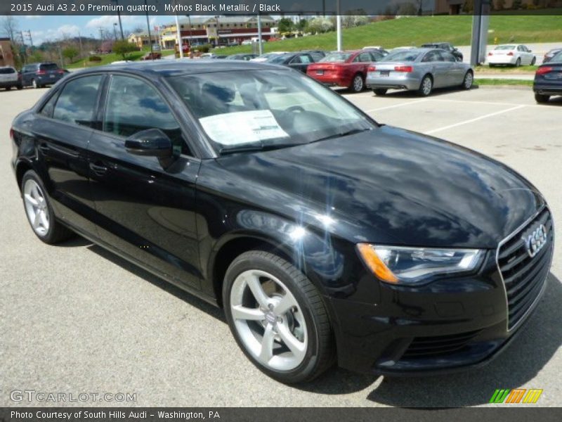 Mythos Black Metallic / Black 2015 Audi A3 2.0 Premium quattro