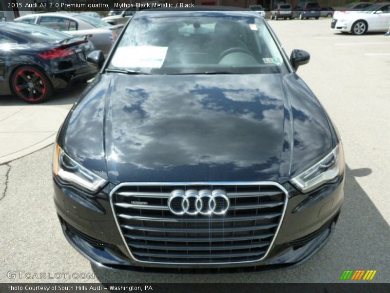 Mythos Black Metallic / Black 2015 Audi A3 2.0 Premium quattro