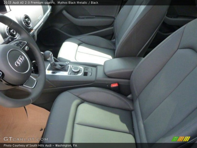 Mythos Black Metallic / Black 2015 Audi A3 2.0 Premium quattro