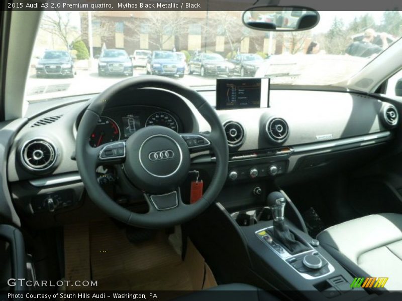 Mythos Black Metallic / Black 2015 Audi A3 2.0 Premium quattro
