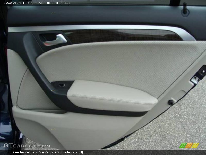 Royal Blue Pearl / Taupe 2008 Acura TL 3.2
