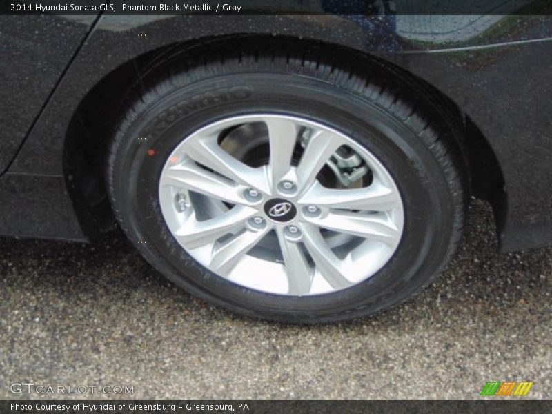 Phantom Black Metallic / Gray 2014 Hyundai Sonata GLS