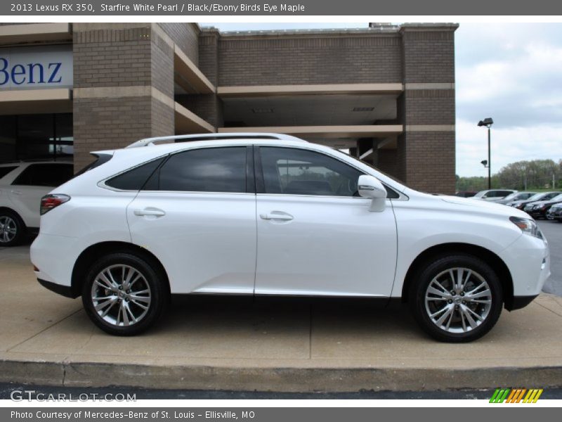 Starfire White Pearl / Black/Ebony Birds Eye Maple 2013 Lexus RX 350