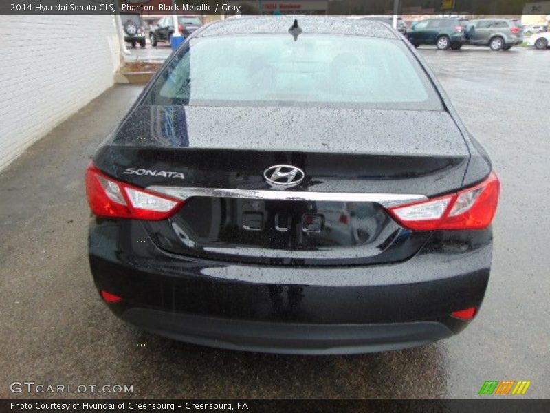 Phantom Black Metallic / Gray 2014 Hyundai Sonata GLS