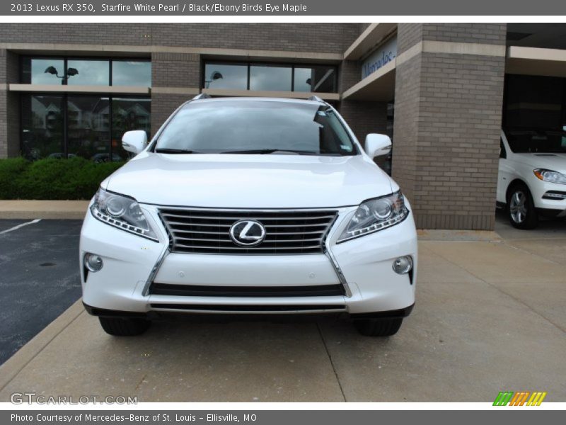 Starfire White Pearl / Black/Ebony Birds Eye Maple 2013 Lexus RX 350