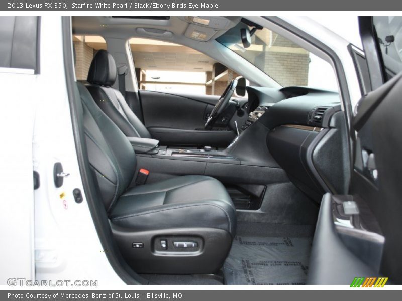 Starfire White Pearl / Black/Ebony Birds Eye Maple 2013 Lexus RX 350