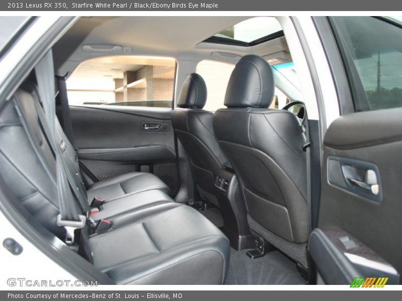 Starfire White Pearl / Black/Ebony Birds Eye Maple 2013 Lexus RX 350