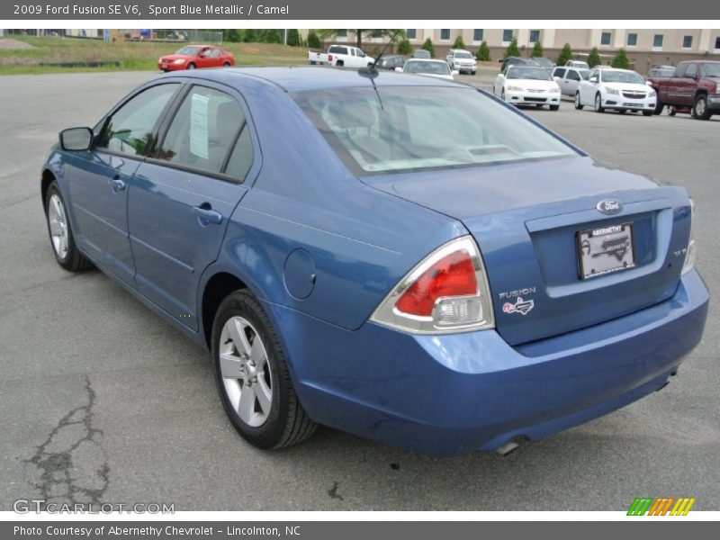 Sport Blue Metallic / Camel 2009 Ford Fusion SE V6