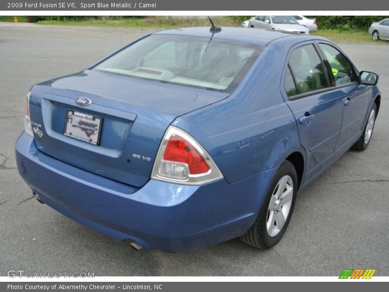 Sport Blue Metallic / Camel 2009 Ford Fusion SE V6