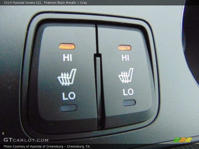 Phantom Black Metallic / Gray 2014 Hyundai Sonata GLS