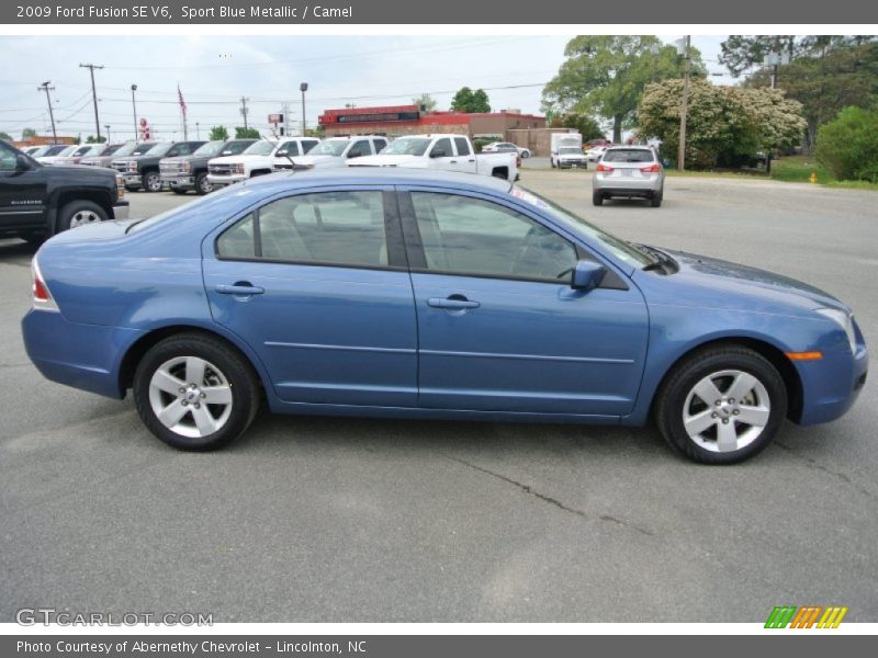 Sport Blue Metallic / Camel 2009 Ford Fusion SE V6
