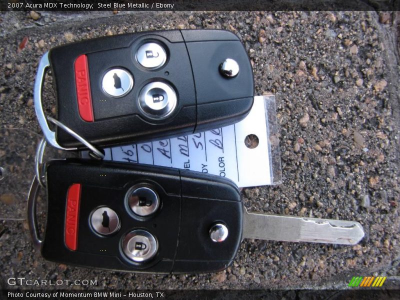 Steel Blue Metallic / Ebony 2007 Acura MDX Technology