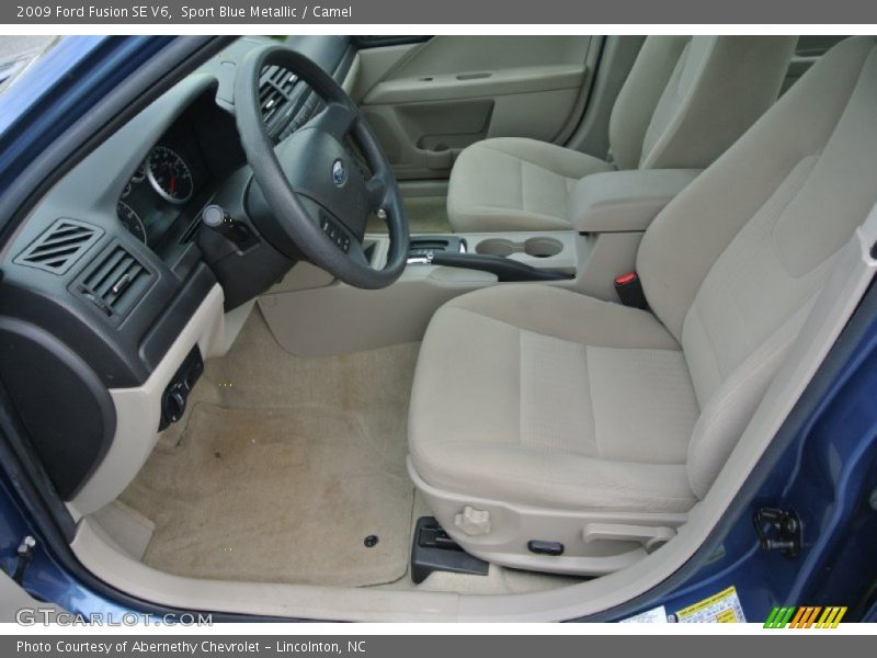 Sport Blue Metallic / Camel 2009 Ford Fusion SE V6