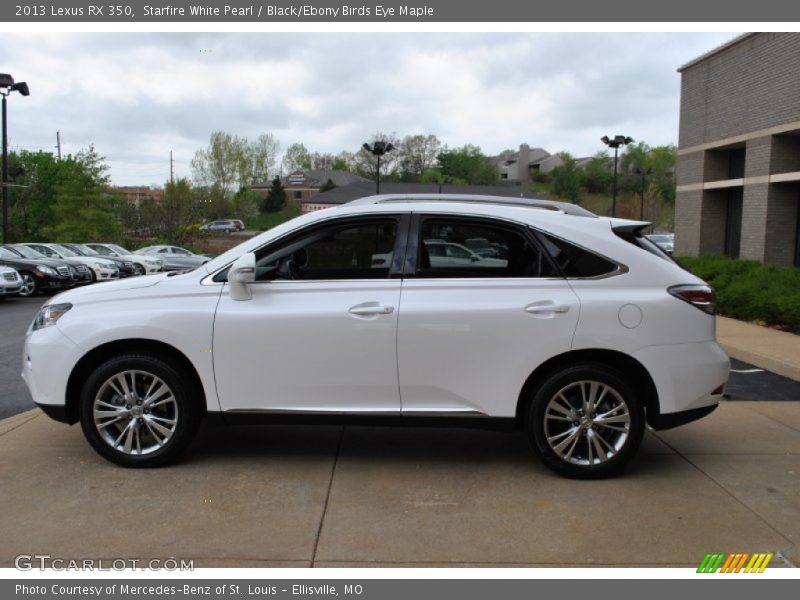 Starfire White Pearl / Black/Ebony Birds Eye Maple 2013 Lexus RX 350