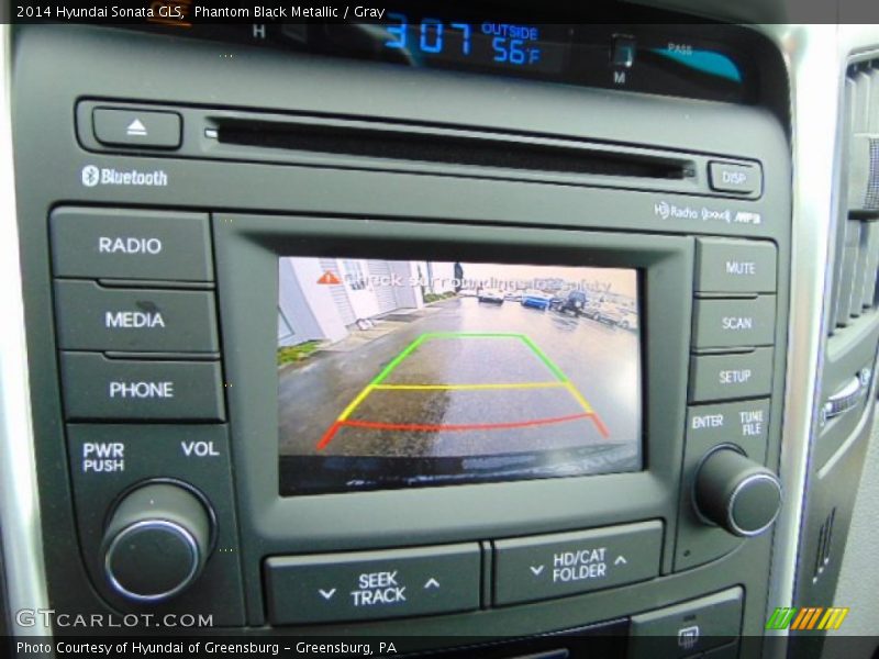 Phantom Black Metallic / Gray 2014 Hyundai Sonata GLS