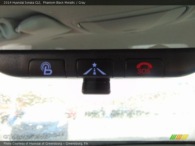 Phantom Black Metallic / Gray 2014 Hyundai Sonata GLS