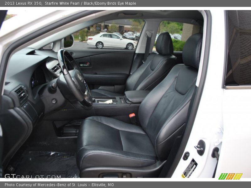 Front Seat of 2013 RX 350