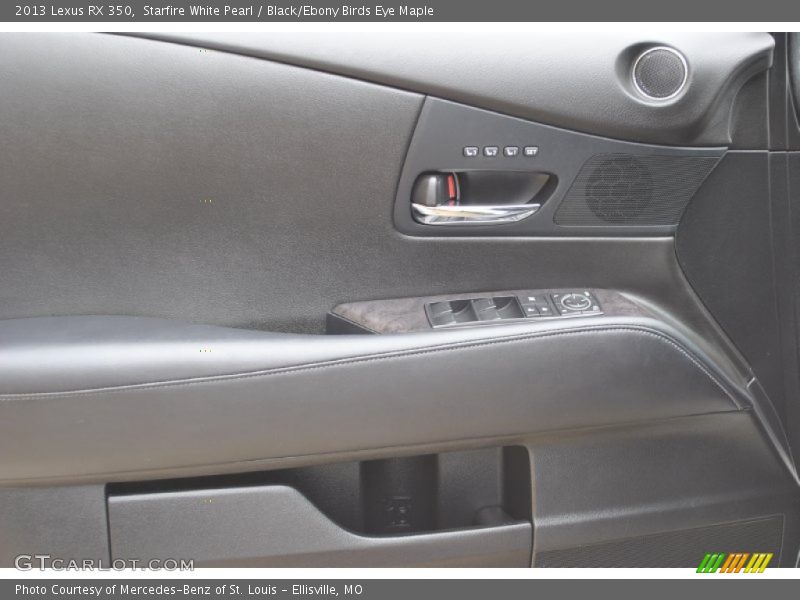Starfire White Pearl / Black/Ebony Birds Eye Maple 2013 Lexus RX 350