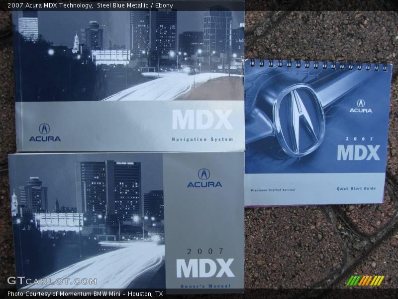 Steel Blue Metallic / Ebony 2007 Acura MDX Technology