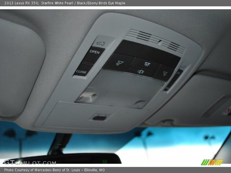 Starfire White Pearl / Black/Ebony Birds Eye Maple 2013 Lexus RX 350