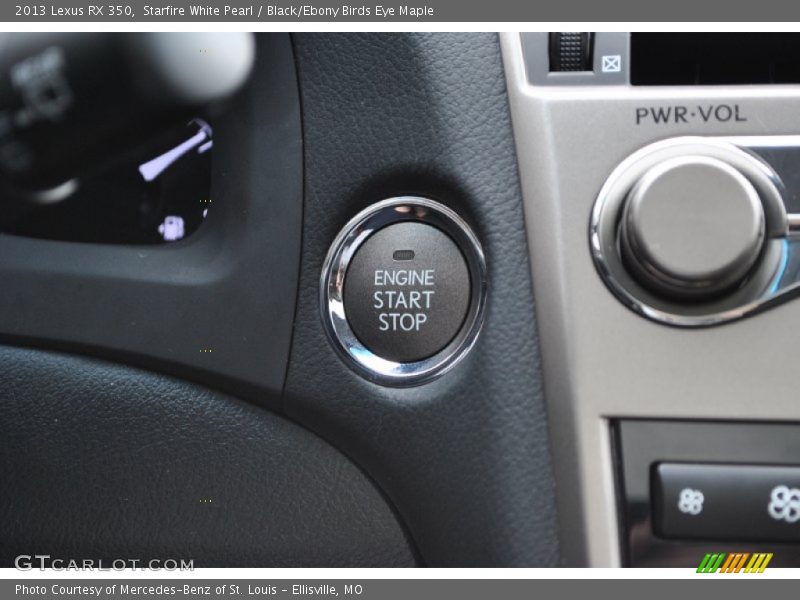 Starfire White Pearl / Black/Ebony Birds Eye Maple 2013 Lexus RX 350
