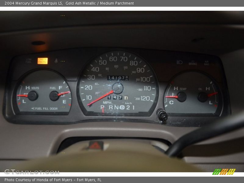 Gold Ash Metallic / Medium Parchment 2004 Mercury Grand Marquis LS