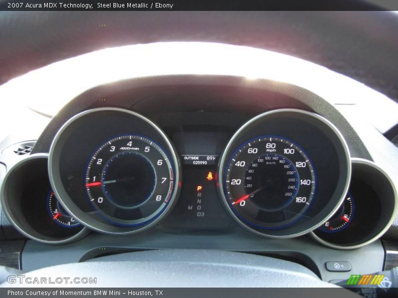 Steel Blue Metallic / Ebony 2007 Acura MDX Technology