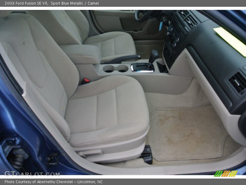 Sport Blue Metallic / Camel 2009 Ford Fusion SE V6
