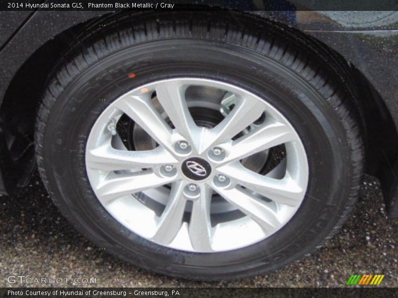 Phantom Black Metallic / Gray 2014 Hyundai Sonata GLS