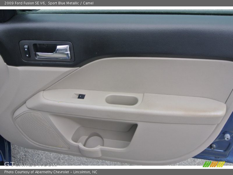 Sport Blue Metallic / Camel 2009 Ford Fusion SE V6
