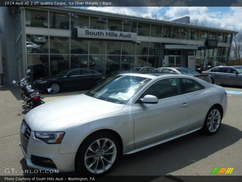 Ice Silver Metallic / Black 2014 Audi A5 2.0T quattro Coupe