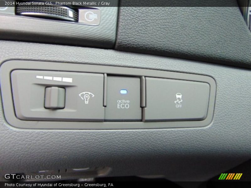 Phantom Black Metallic / Gray 2014 Hyundai Sonata GLS