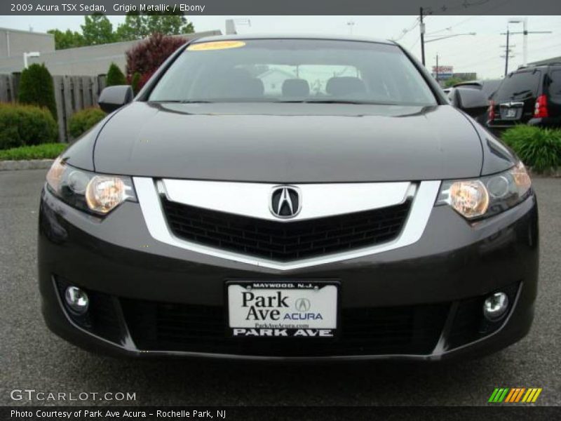 Grigio Metallic / Ebony 2009 Acura TSX Sedan