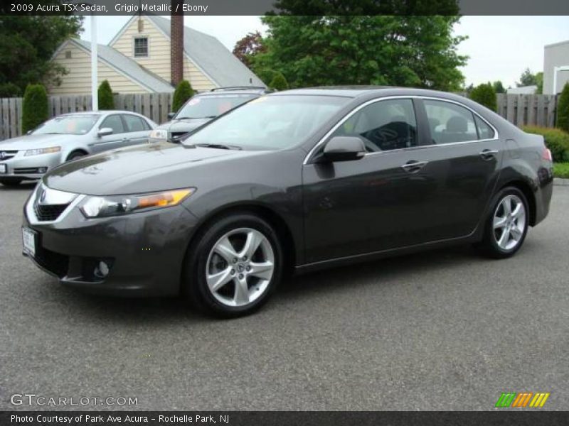 Grigio Metallic / Ebony 2009 Acura TSX Sedan