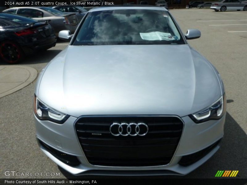 Ice Silver Metallic / Black 2014 Audi A5 2.0T quattro Coupe