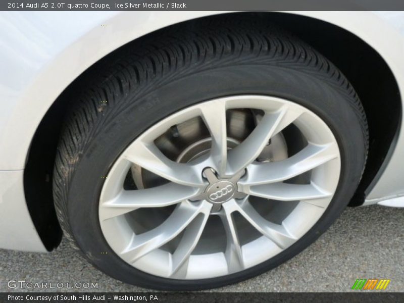 Ice Silver Metallic / Black 2014 Audi A5 2.0T quattro Coupe