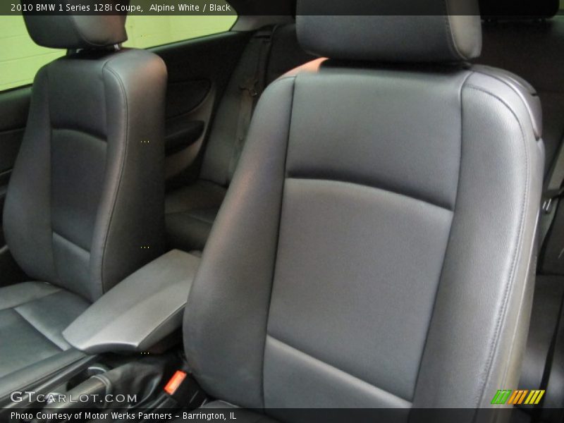 Alpine White / Black 2010 BMW 1 Series 128i Coupe