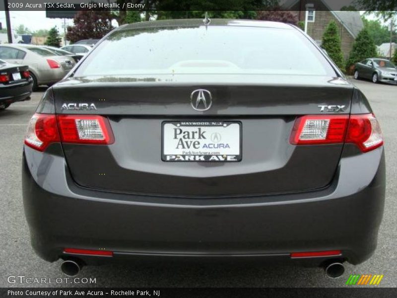 Grigio Metallic / Ebony 2009 Acura TSX Sedan