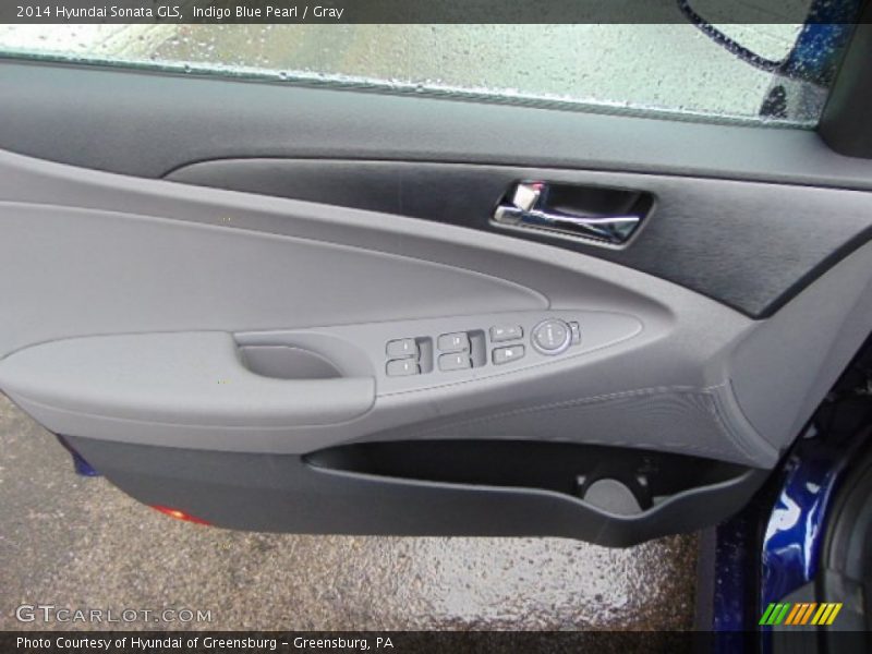Indigo Blue Pearl / Gray 2014 Hyundai Sonata GLS