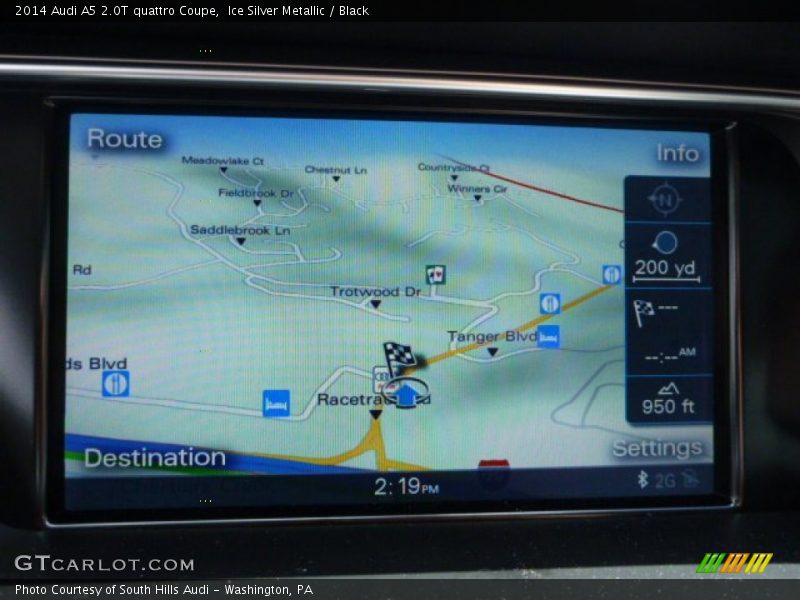 Ice Silver Metallic / Black 2014 Audi A5 2.0T quattro Coupe