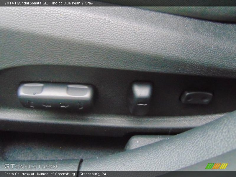 Indigo Blue Pearl / Gray 2014 Hyundai Sonata GLS