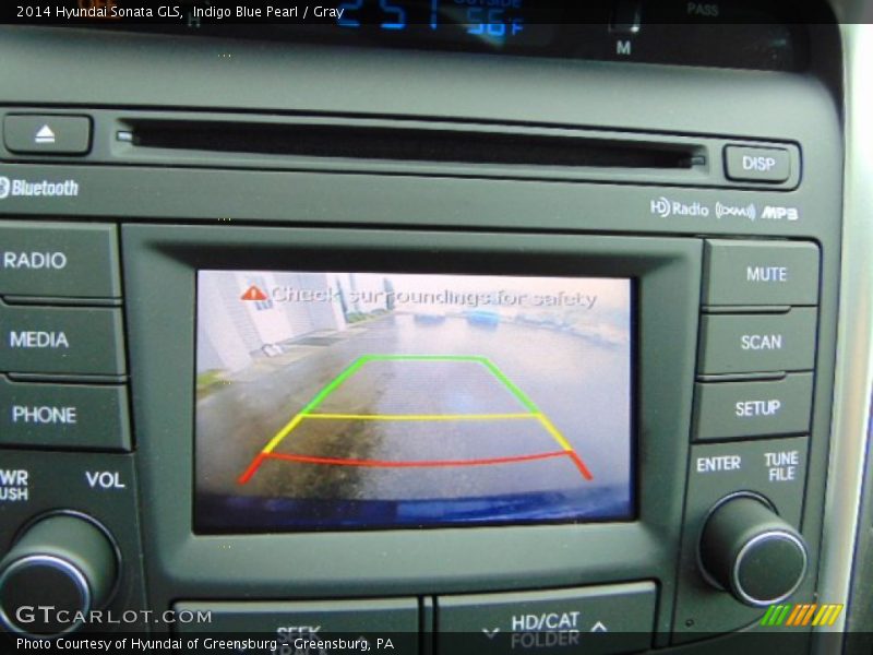 Indigo Blue Pearl / Gray 2014 Hyundai Sonata GLS