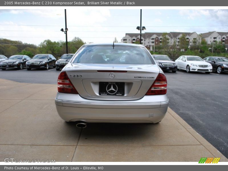 Brilliant Silver Metallic / Black 2005 Mercedes-Benz C 230 Kompressor Sedan