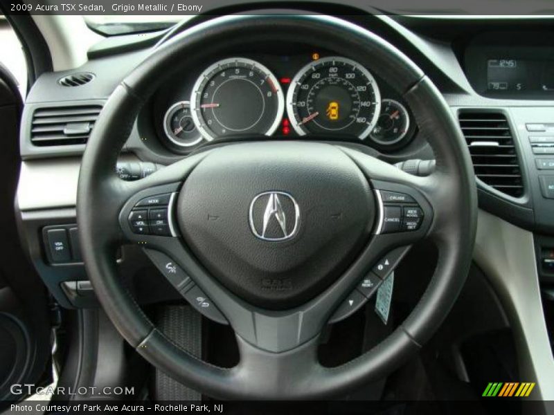 Grigio Metallic / Ebony 2009 Acura TSX Sedan