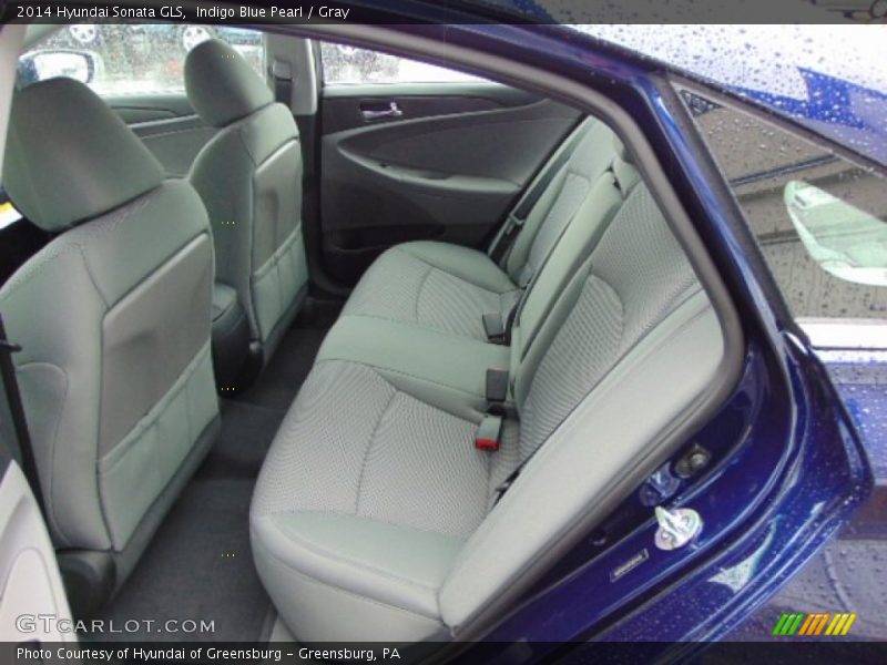 Indigo Blue Pearl / Gray 2014 Hyundai Sonata GLS