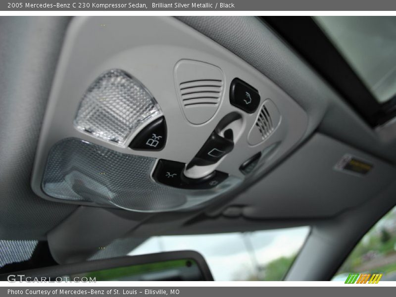 Brilliant Silver Metallic / Black 2005 Mercedes-Benz C 230 Kompressor Sedan